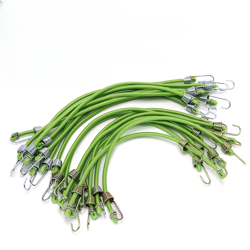 Sangle élastique pour bagages, 10 pièces, prise de cordon élastique fixe, petit crochet fixe, Mini corde en Latex de 4mm, accessoires de Camping