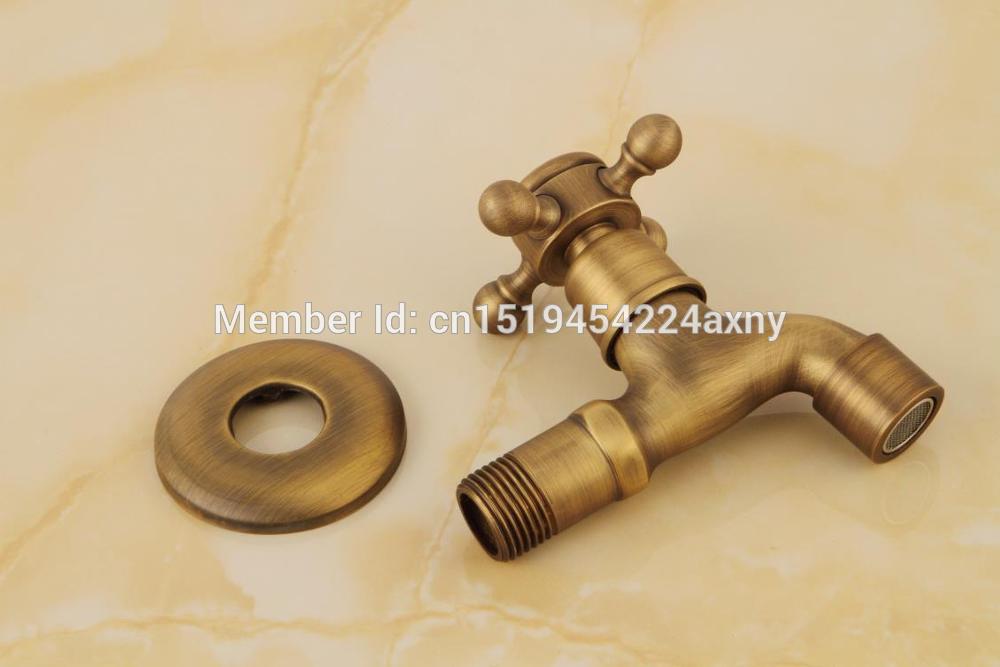 Gizero Laundry Retro Style Antique Bronze Finish Washing Machine Faucet Cold Water Tap Wall Mount Tap GI98