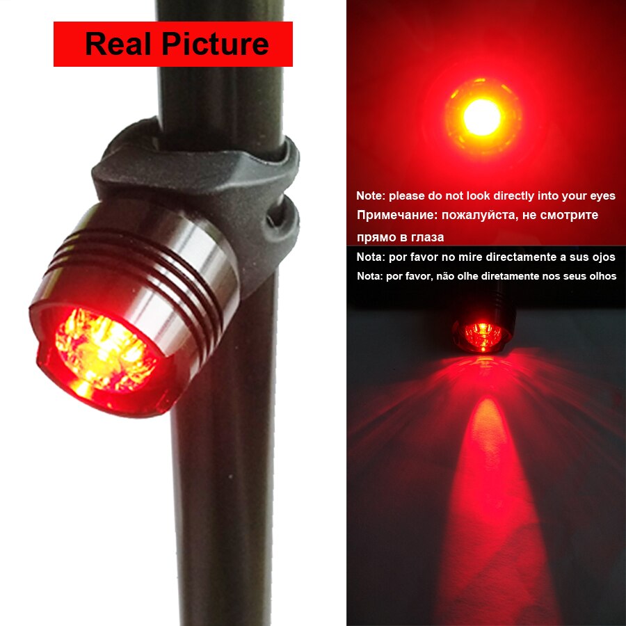 Newboler Multi Verlichting Modes Fietslicht Waterdichte Led Fiets Licht Flash Staart Achter Fiets Verlichting Voor Bergen Bike Zadelpen