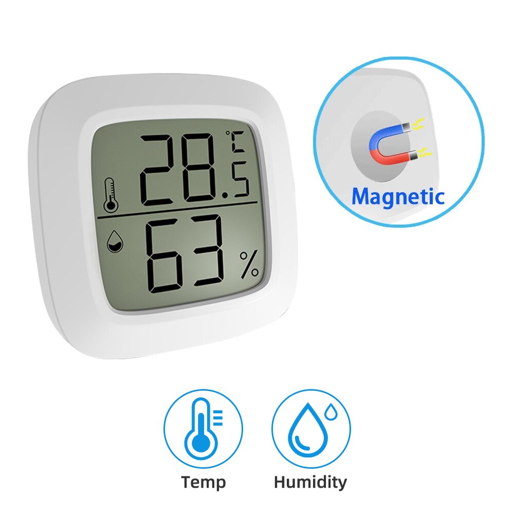 Thermomètre Numérique Intérieur/extérieur Sans Fil - écran LCD, Portée 100m, Mesures Température Et Humidité - 10