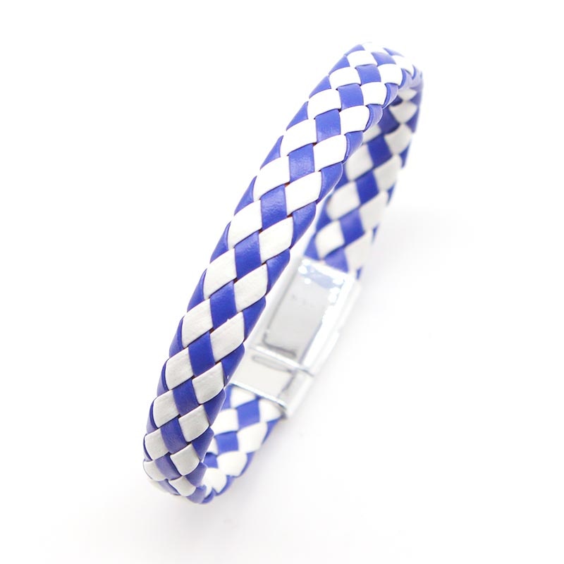 Totoabc mäns läder vävt armband par armband dam läder smycken handgjorda rep wrap armband herrsmycken