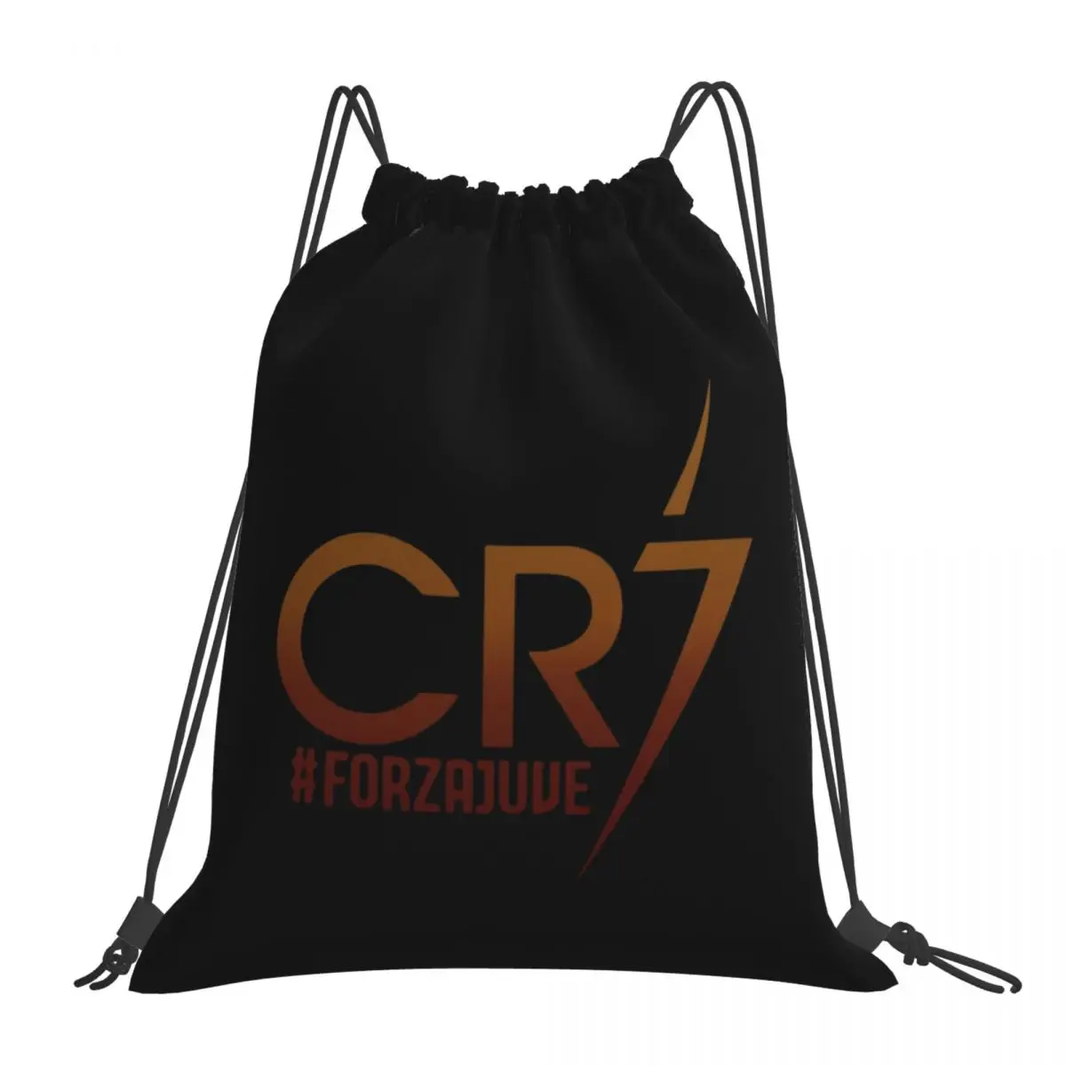 CR7 Cristiano Ronaldo sacs à dos sacs à cordon portables cordon paquet poche articles divers sac BookBag pour homme femme étudiants: Marron