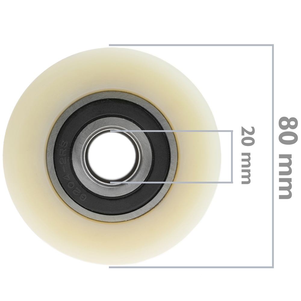 PrimeMatik-rad für paletten roller nylon 80x7 0mm 700 Kg