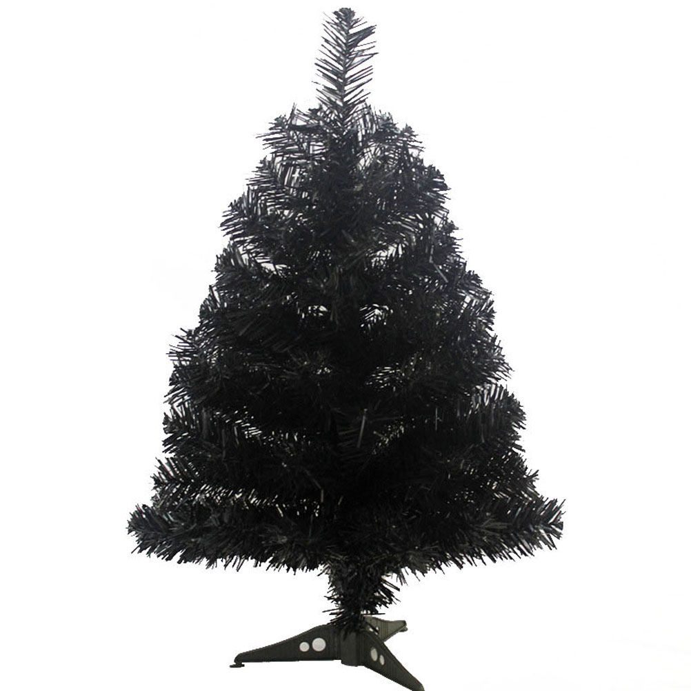 60cm Artificial Christmas Tree with Plastic Stand Holder Base for Christmas Home Party Decortaion (Green): White
