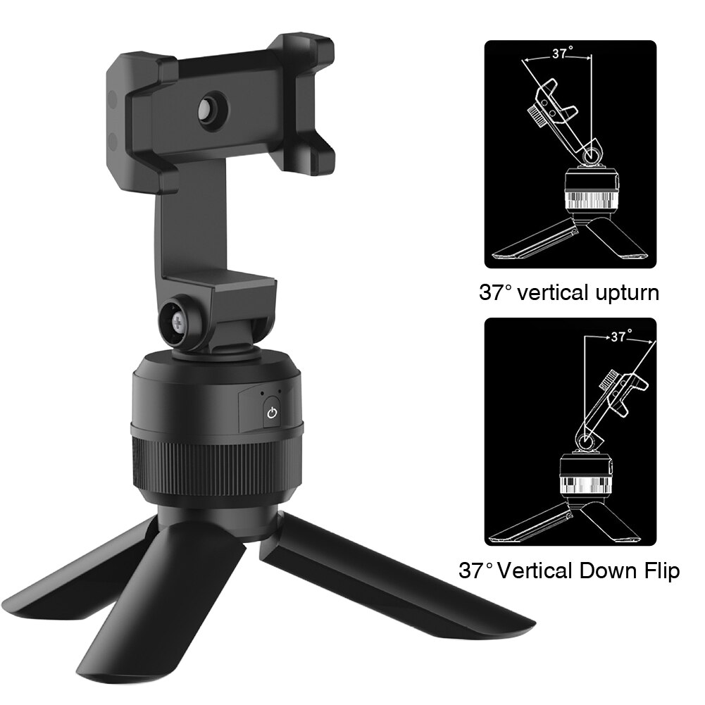 360 Degree Rotation Home Travel Gimbal Stabilizer For Smartphones Portable Anti Shake Multiple Angle Auto Face Object Tracking