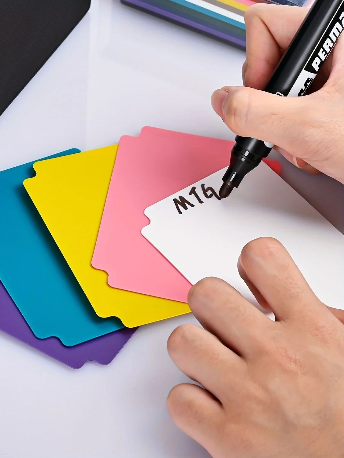 Ruilkaartverdelers voor opbergdoos, veelkleurige verdelers, 10-kleuren scheidingsteken met tabbladen, geschikt voor TCG 3,76 x 2,75 inch