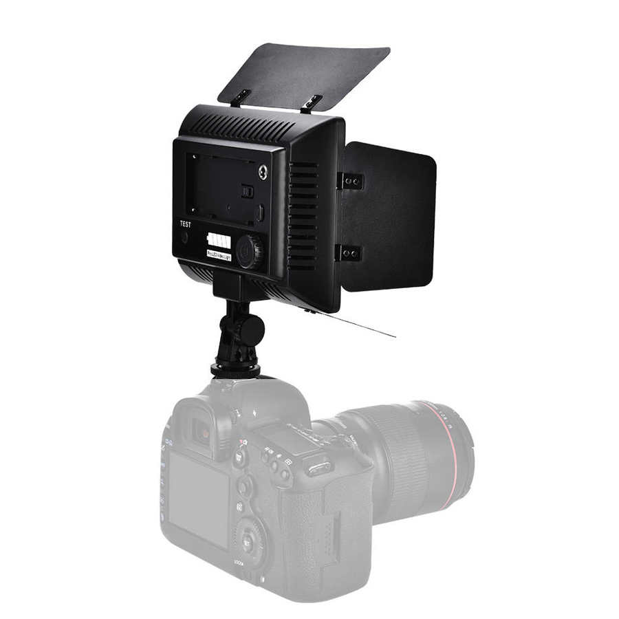 W160 LED Video Light 6000K Photography Studio Fill Lamp Panel with Diffuser Shoe 1/4 Screw Hole for DSLR Camera DV Camcorder