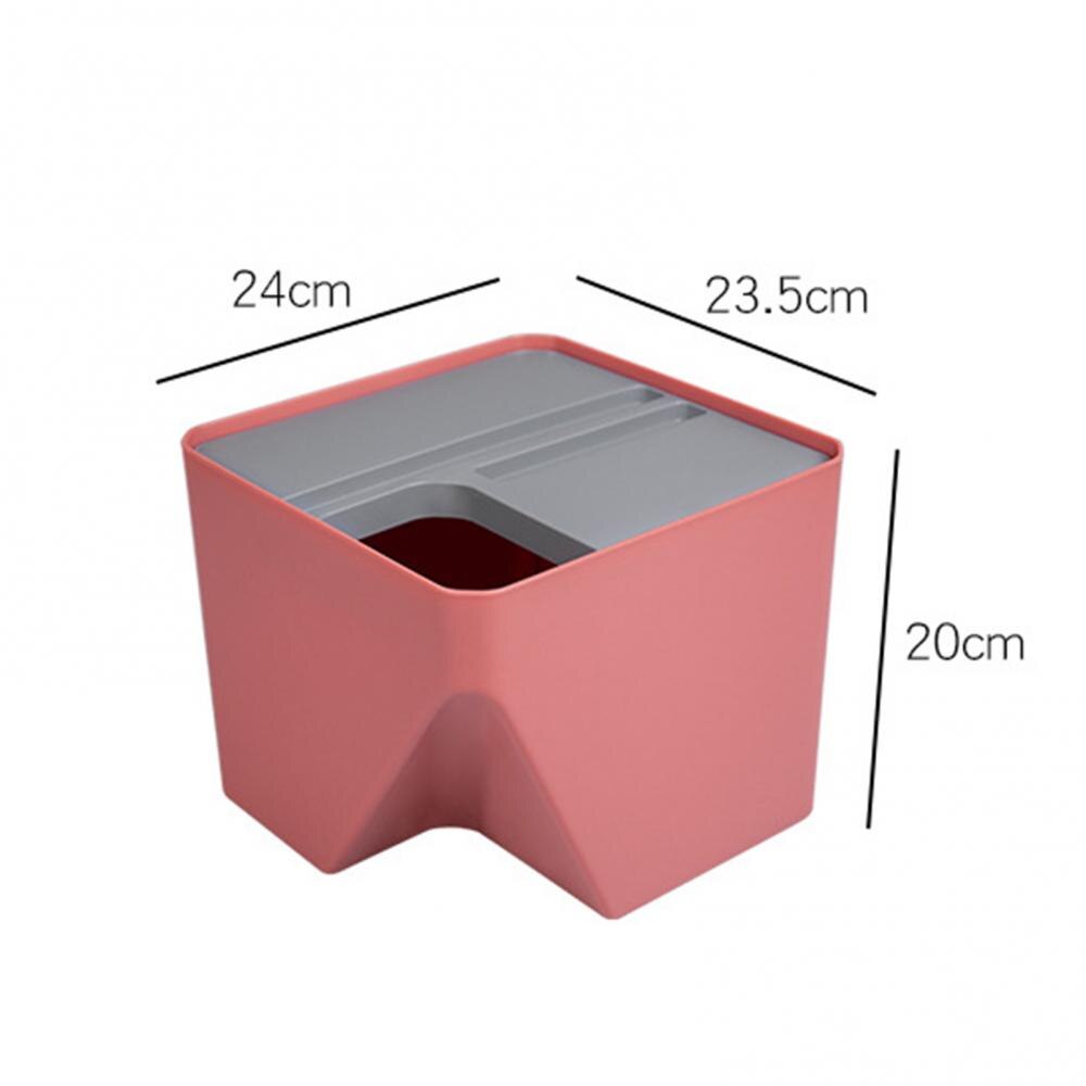 Cubo de basura apilable para cocina, papelera de reciclaje, clasificación, separación seca y húmeda para el hogar, herramienta de baño, 1 ud.