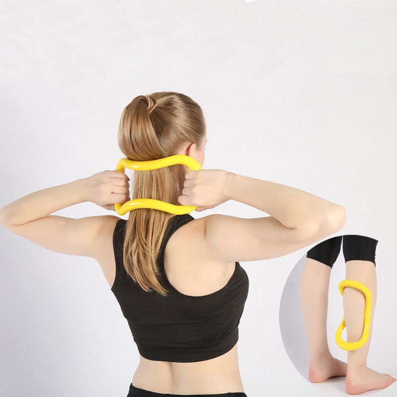 2x Yoga Pilates Ring - PP Stretch Support Circle for Home Workout Fitness