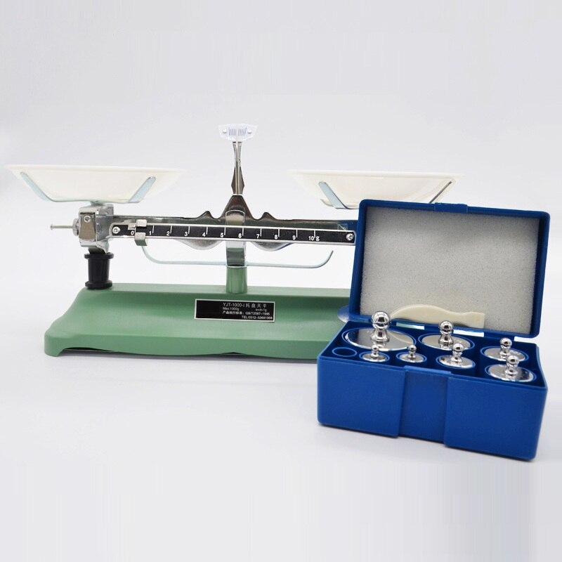 Counterbalance Table Balance Students Teaching Lab Mechanical Scale Top-pan Balance With Weights Tweezer Max. 1000 g (1g) 1/PK