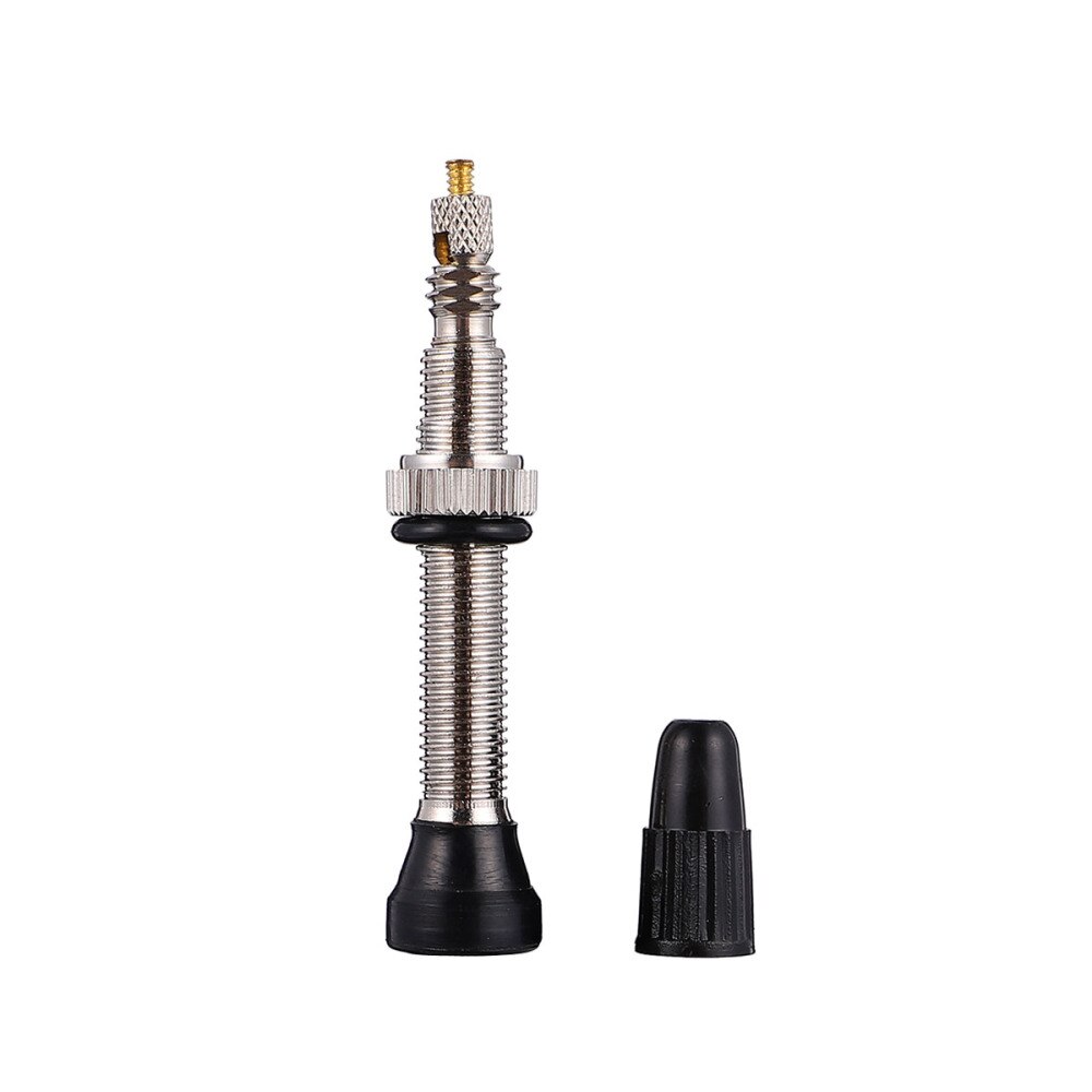 1PC Bike Vakuum Presta Ventil Berg Radfahren Aufblasen Ventil Tubeless Fahrrad Luft Ventil für Bike Verwenden (Lila 40MM): Silver 40mm