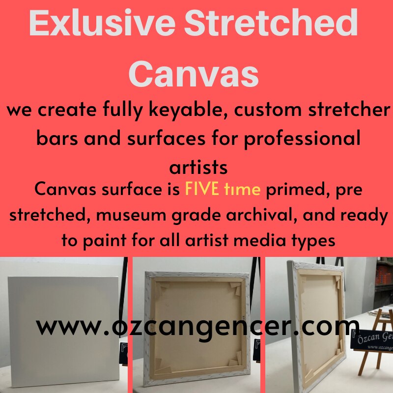 Meilleur cadre en bois de coton pour toile peinture à l'huile artiste panneaux de toile 5 temps apprêté peinture acrylique art artiste conseils Peinture toile blanc coton toile panneaux carré monté Art