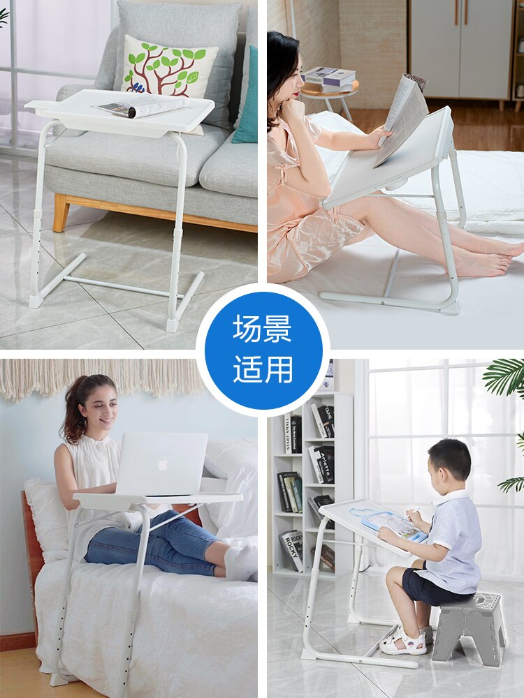 Removable bedside table simple bed desk bedroom lazy lift folding computer home small