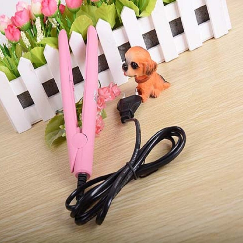 Mini Pink Corrugated Curling Hair Chapinha Hair Straightener Crimper Fluffy Small Waves Hair Curlers Curling Irons Styling Tools