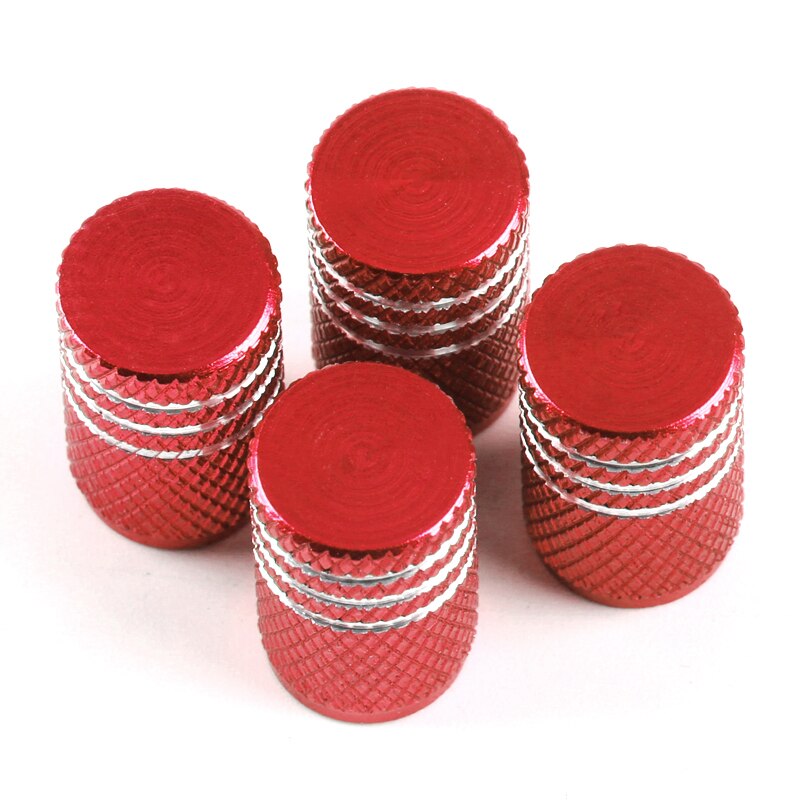 Tapones de neumáticos para rueda de coche, cubiertas de vástago de Llanta de Aleación de aluminio, Airdust, impermeables para Smart Fortwo 453 451 450, 4 Uds.: red