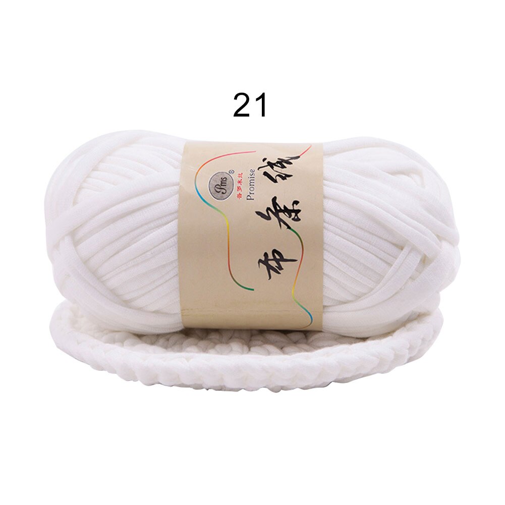 Hand-knit Woven Thread Thick Basket Blanket Braided DIY Crochet Cloth Fancy Yarn Hand-knitted Medium and Thick Wool: Soft White
