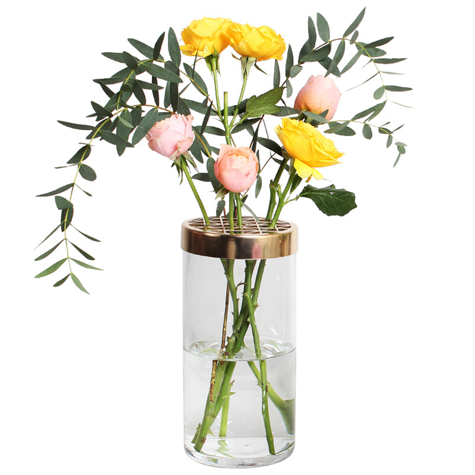 Vasskydd blomhållare metall blomform bordstablett heminredning vas kökstillbehör gör-det-själv hantverk tillbehör vasöverdrag
