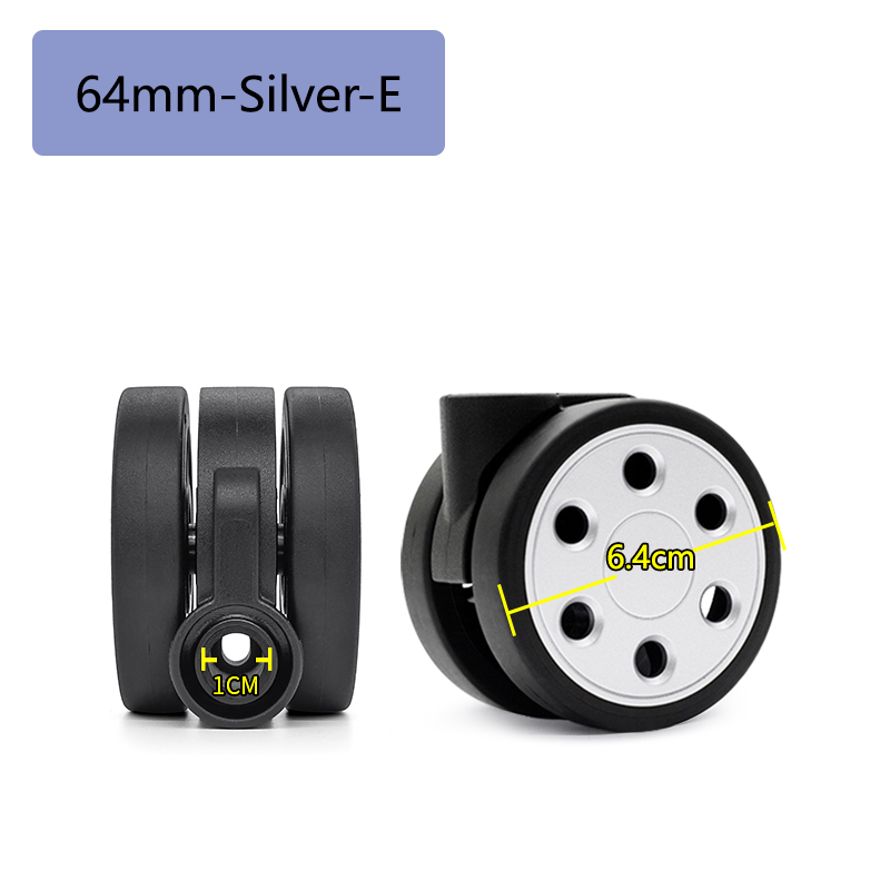 Bagagewielen voor rimowa reparatie, 50mm vervangende wielen, draagwielen, trolleykoffer, stille zwenkwielen, kofferaccessoires: Ik / Wit