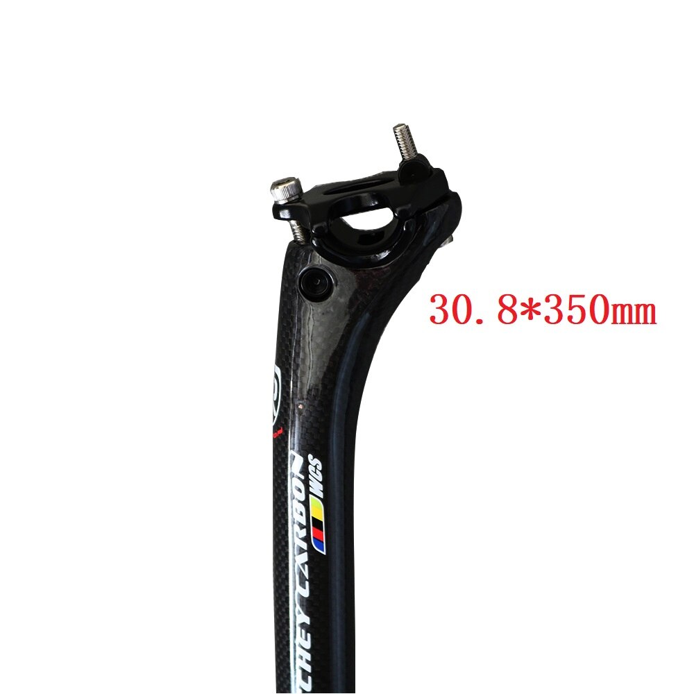 Az -tija de sillín de fibra de carbono para bicicleta de montaña, sillín piezas de bicicleta de carretera, 2 pedidos: glossy30.8x350mm