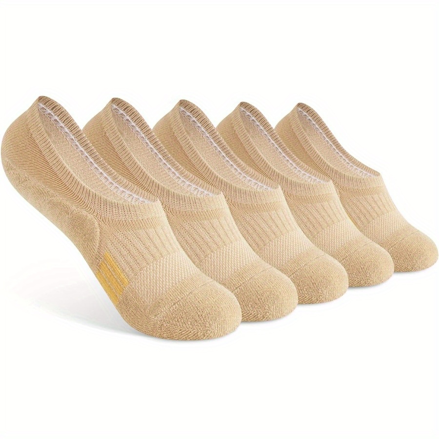5/8 Pairs Women's No Show Socks, Non-Slip Athletic Ankle Socks For Running & Outdoor Activities, Breathable Sport Footwear: Deep Sapphire