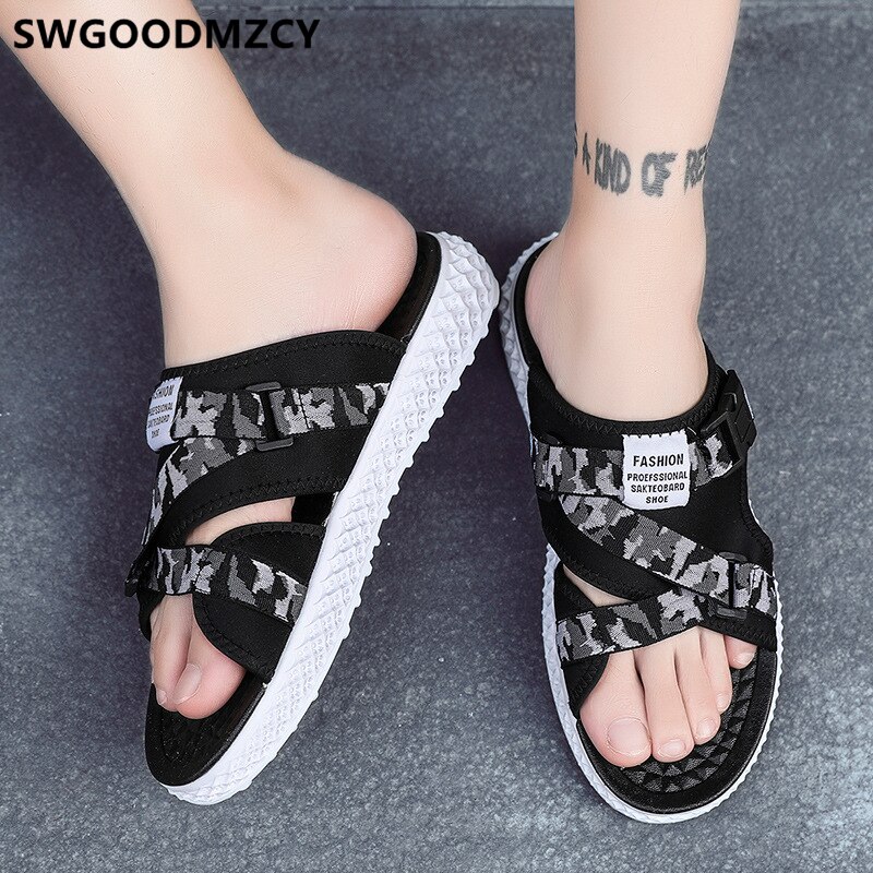 Sommarskor strandtofflor herr tofflor friluftstofflor män sportskor män scarpe uomo buty meskie schuhe herren: 2 / 7