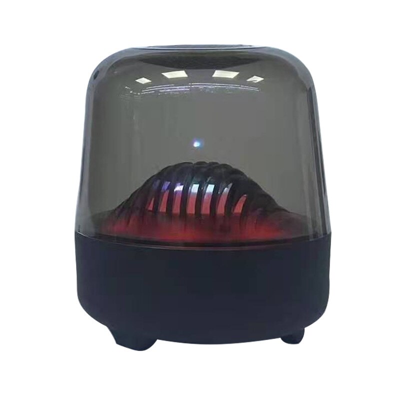 L17-b Kleur Lamp Bluetooth Speaker Mini Transparante Handige Kaart Creatieve Kleurrijke Lamp Audio: Black