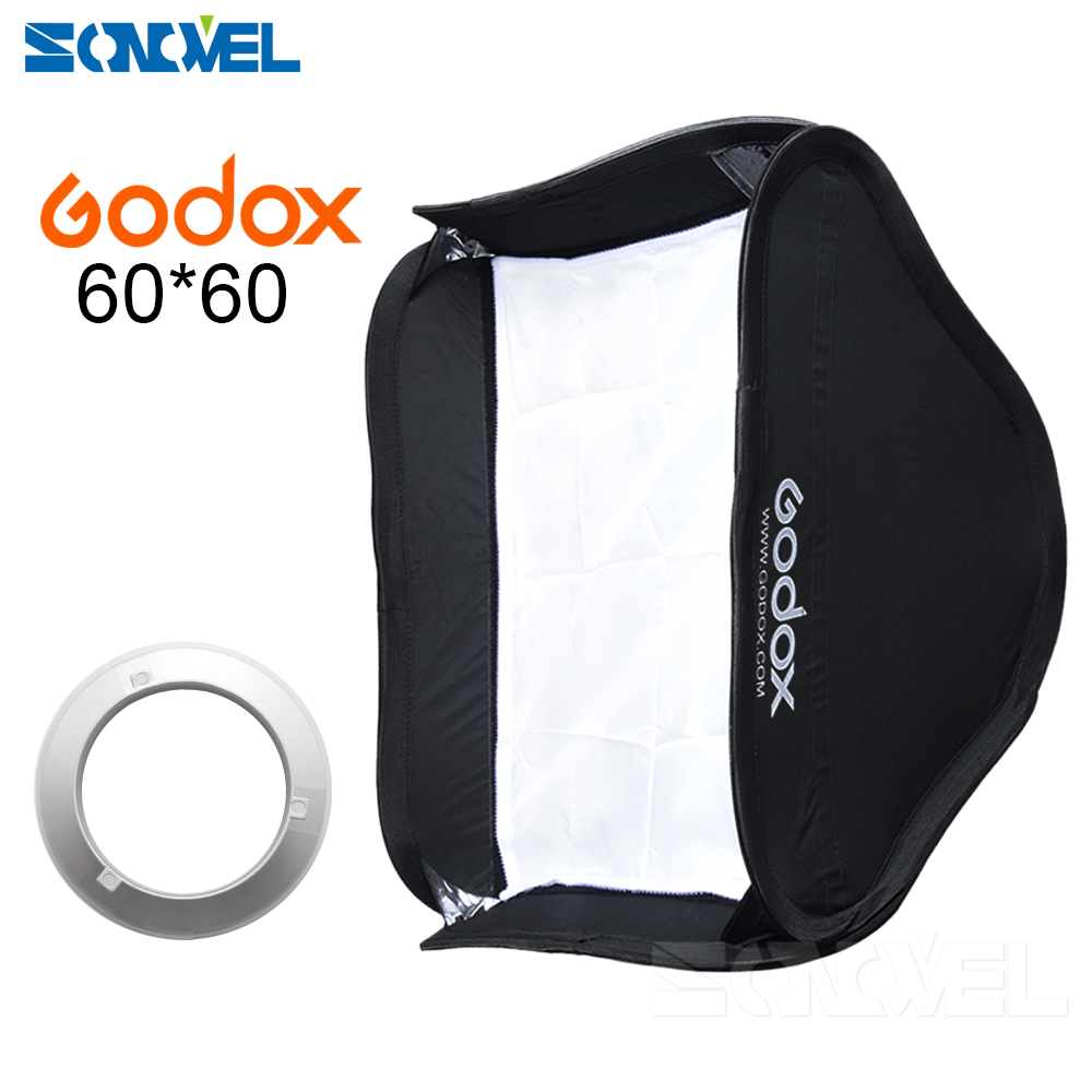 Godox 60x60 cm 24 &quot;x24&quot; Inklapbare Flash Softbox Diffuser Bowens Mount voor Godox AD600B AD600BM 60*60 cm