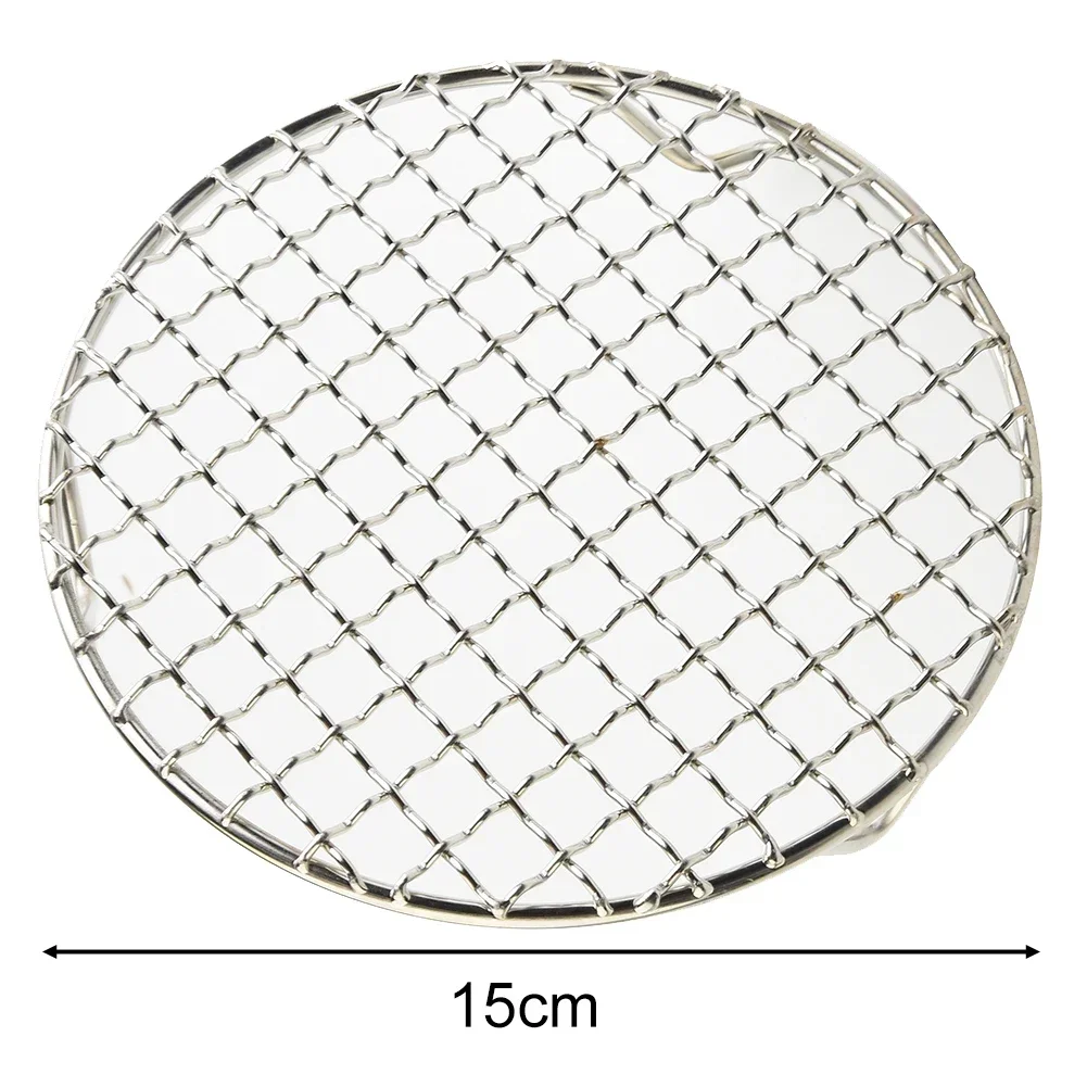 Round Cooling Baking Rack Versatile 201 Stainless Steel Wire Oven Grill Sheet For Barbecue Grilling Baking Drying BBQ Accessory: WHITE