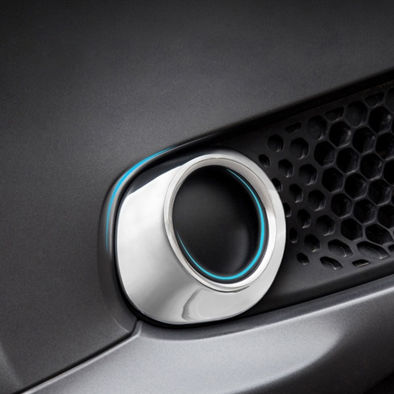 Bil foran tåkelys biltilbehør eksteriør bil klistremerke abs krom trim for mercedes smart 453 forfour fortwo