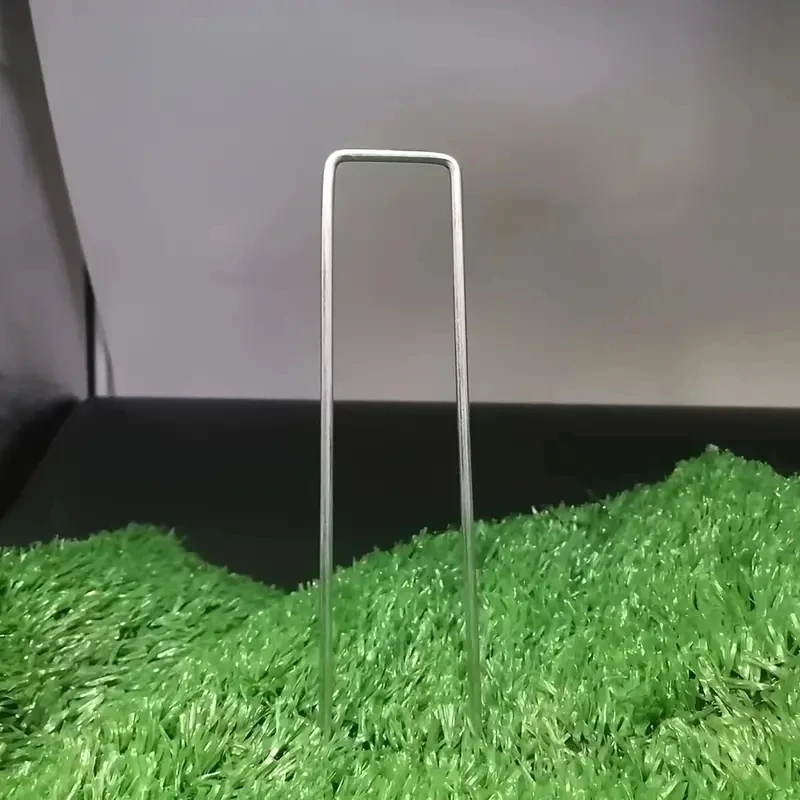 100 stks Landschap Nietjes, U-vormige Tuin Pins Tuin Stakes Nietjes, zware Yard Gazon Tent Stakes Beveiligen Haringen Voor Wiet Ba