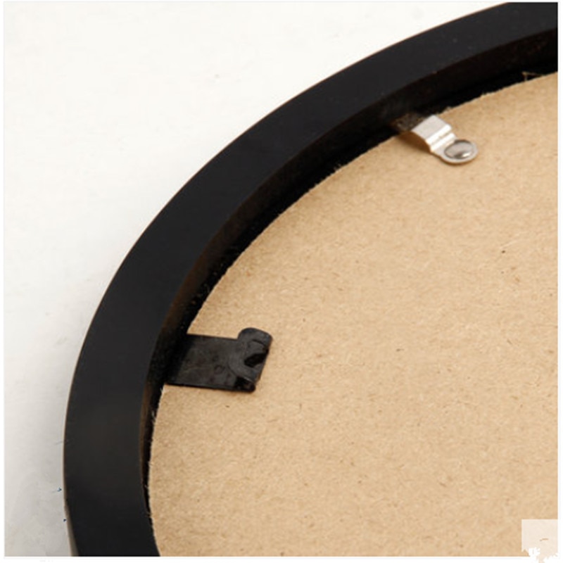 Massivt trä fotoram familj rund bildram enkel modern rund fotoram 6 7 8 10 tum