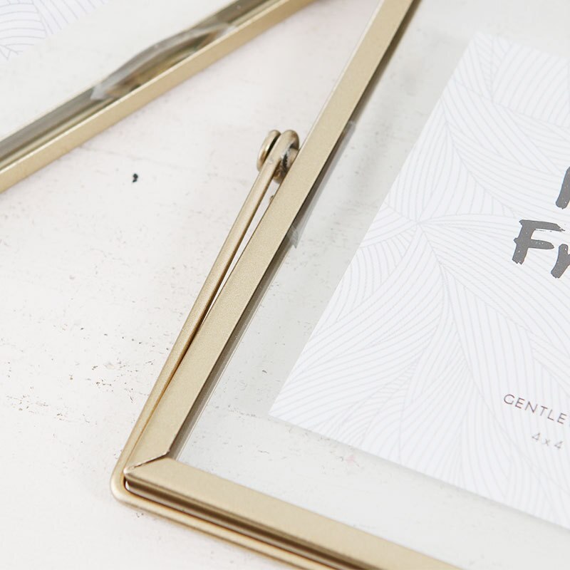 Cat Bracket Metallic Glass Photo Frame Portrait Holder Freestanding DIY Photo Frame Desktop Display Home Decoration