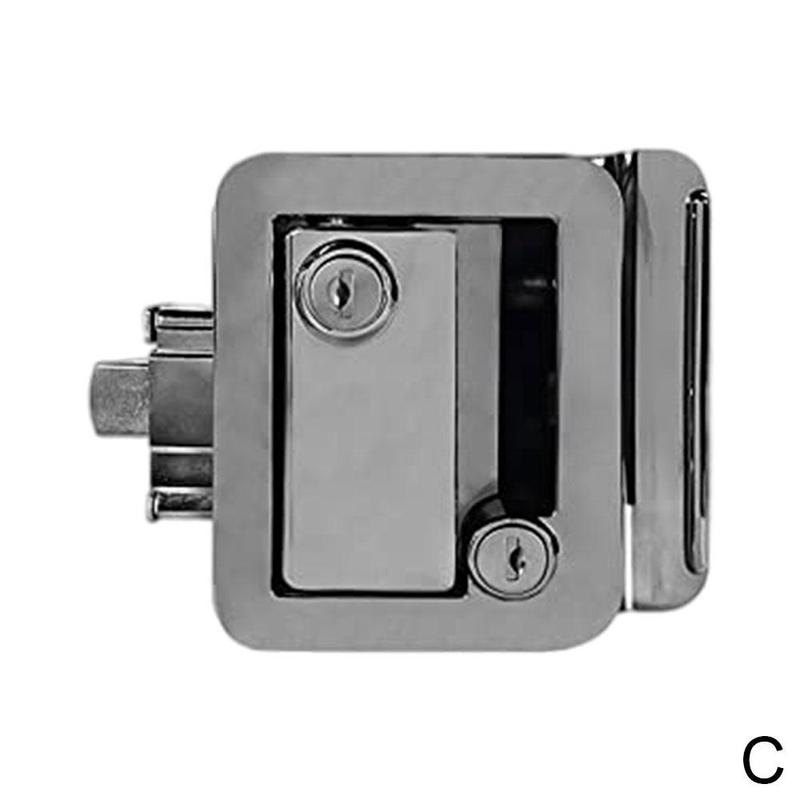 RV3 Entry Deurslot Handvat Knop Deadbolt Camper Reizen Trailer Klink Sleutel Caravan Panel Lock Caravan Accessoires: C