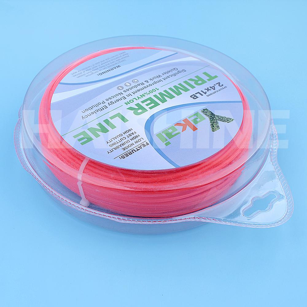 2.4mm 0.95" Round Trimmer Line For Husqvarna Stihl Echo McCulloch Dolmar Jonsered Craftsman Strimmer Brushcutters String 1LB