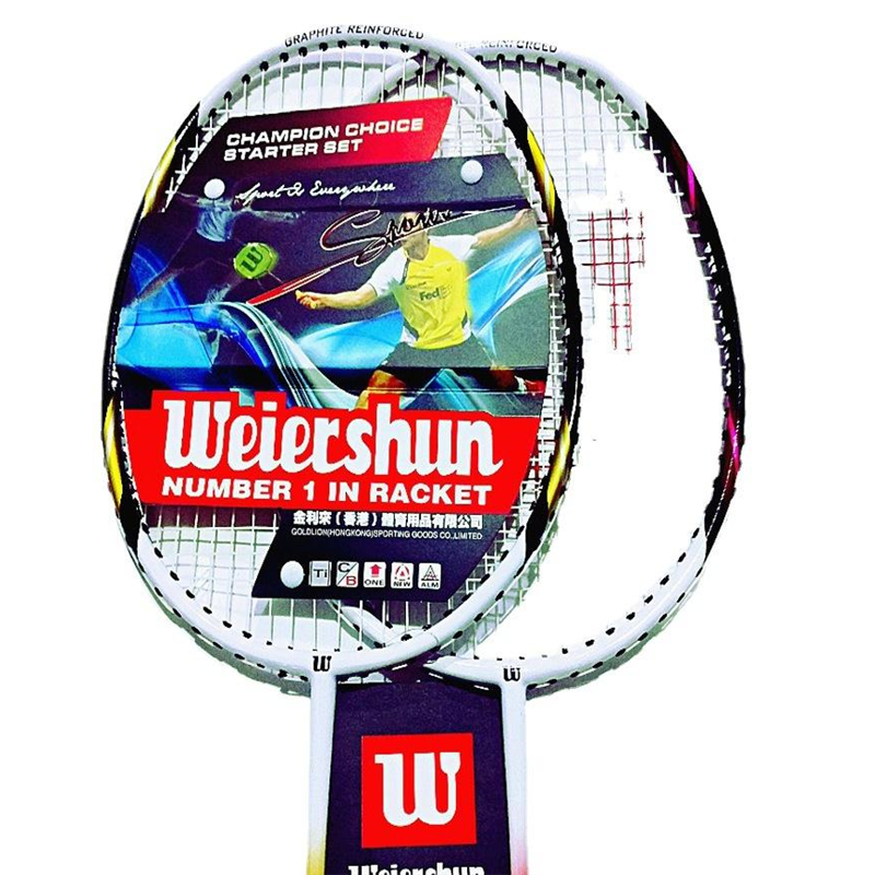 Badminton Rackets Set Ultra Light Double Badminton... – Grandado