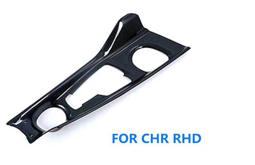 Carbon Fiber Tekening Auto Interieur Centrale Console Versnellingspook Panel Abs Bekleding 1Pcs Voor Toyota Chr C-HR Lhd & rhd