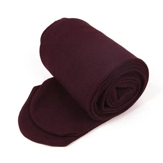 Mallas gruesas de invierno para mujer, pantimedias cálidas de terciopelo de Color sólido de cintura alta para mujer, pantimedias de terciopelo grueso, medias elásticas negras: Beige