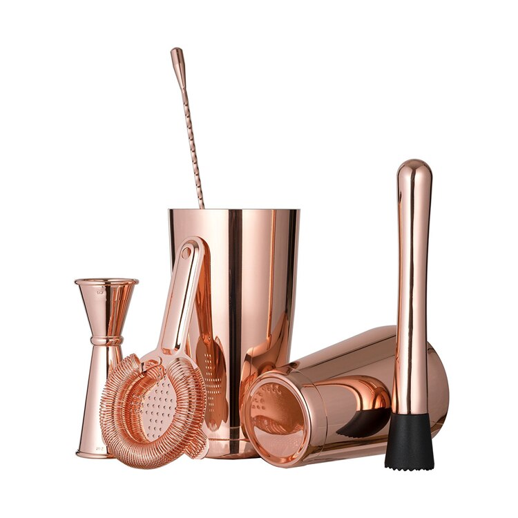 Cocktailshaker 6pcs Cocktail Shaker Home Bar Set, Stainless Steel Boston Shaker used in bars