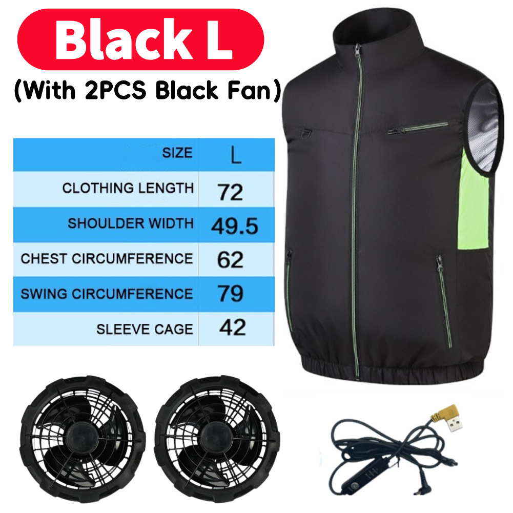 Koelvest met ventilator, ijsventilator, 3 standen, usb, hittebestendig, airconditioning, koelvest voor wandelen, werk in hoge weersomstandigheden, visvest: Paars