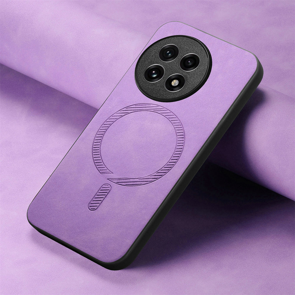 For Oneplus 13 One Plus 12R 5G Magnet Leather Back Case Wireless Charge Phone Magsafe OnePlus 13 Case Oneplus13 12 R Ace 3 Funda: PURPLE / For OnePlus Ace 3