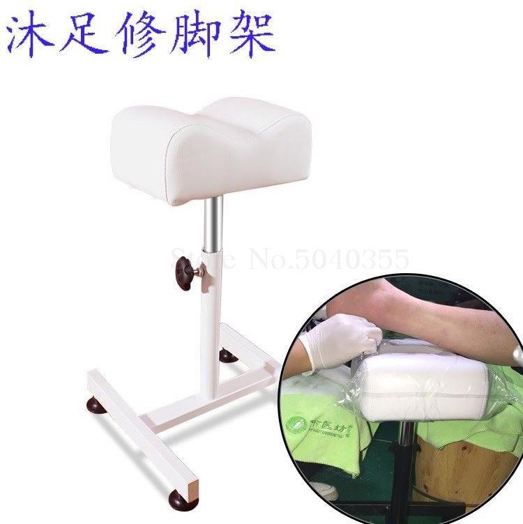 598 Professionele Pedicure Beugel Ondersteuning Voet Stand Voetenbad Nail Bank Kruk Te Doen Roterende Lift Manicure Stoel