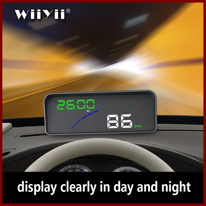 Car Safe Driving Head Up Display P9 OBD2 Muliti Function Display Car Over Speed Alarm