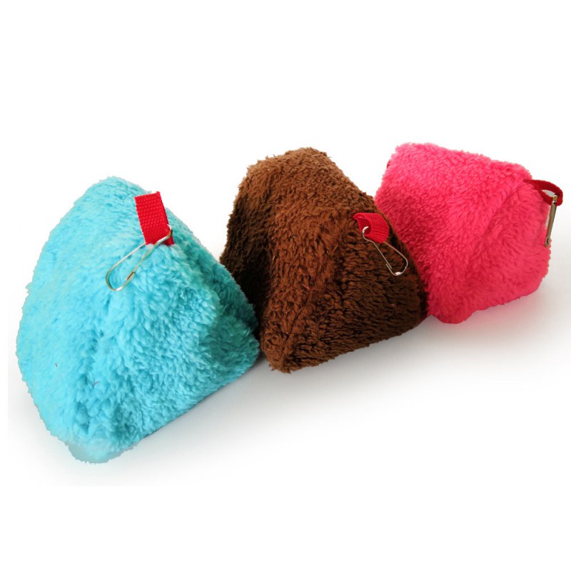 Mini maison petit Animal hamac triangulaire en forme de suspendu nid maison pour Hamster perroquet