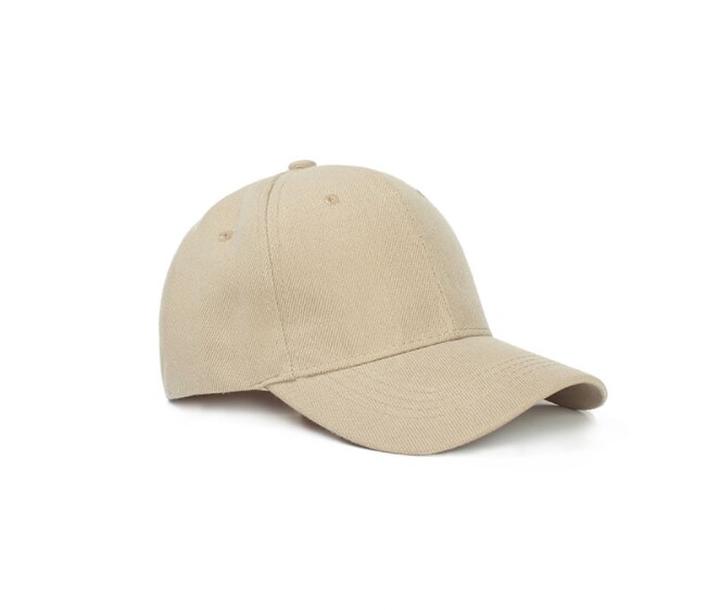 15 Color! Summer Autumn Soild Men Women Baseball Cap Adhesion Hat HipHop Adjustable Cool Sunhat: Khaki