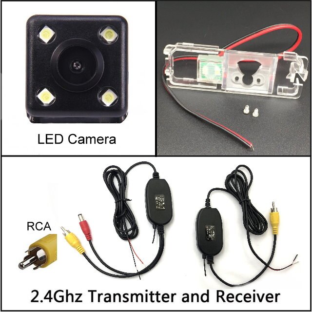 For SEAT Altea / XL Stationwagon 2007 ~ Night Vision Rear View Camera Reversing Camera Car Back up Camera HD CCD: wireless n 4 LED