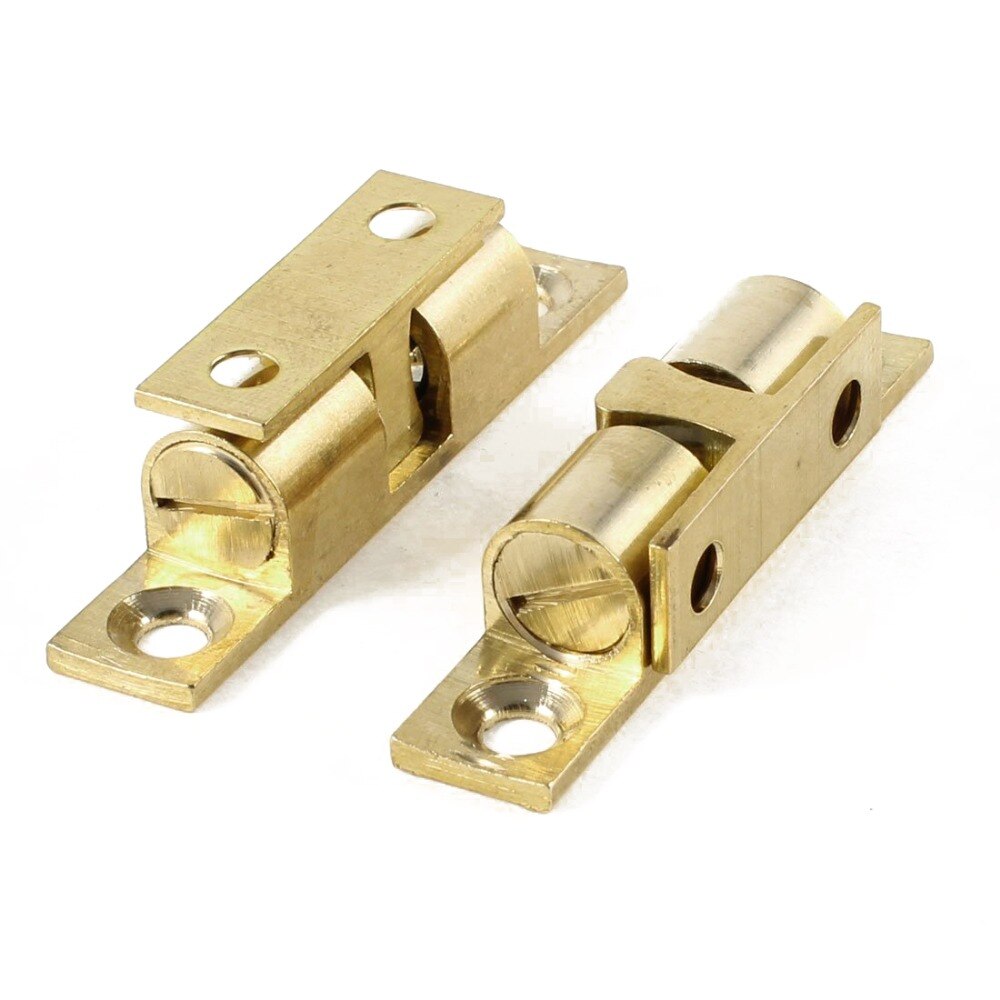 Sourcingmap 2pcs 42mm Brass Double Ball Tension Latch Latch Latch Gold - View #10