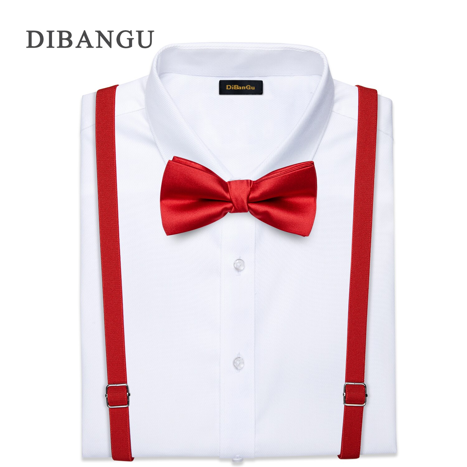 Tirantes de Color sólido para niños, conjunto de pajarita, cinturón elástico ajustable para niño, para boda, de cumpleaños, tirantes con Clip en forma de Y