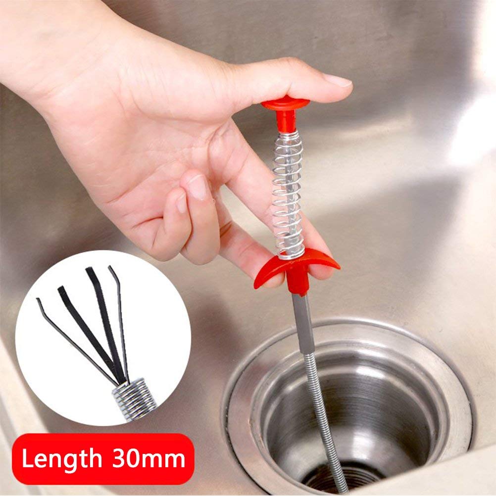 7Pcs Drain Snake Set, 5Pcs Drain Relief Tool + 2Pcs Drain Snake Hair Clog Remover for Kitchen Sink Bathtub Shower