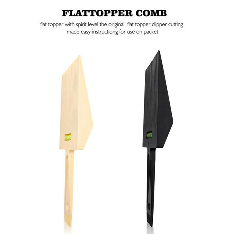 Neue Flache oben Kamm Mit Flüssigkeit Gleichgewicht Kurze Haare Trimmen Schneiden Färben Styling Werkzeug Barbier Haar Schneiden Anti-gleiten griff Kamm