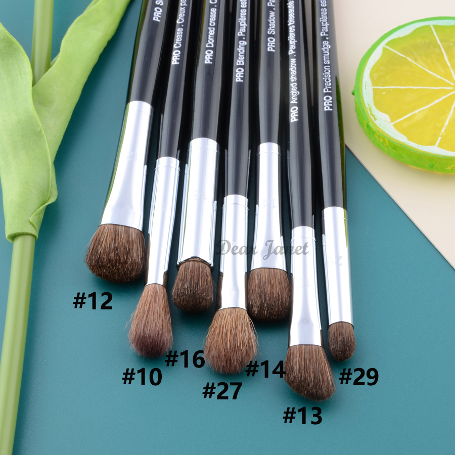 S serie Pro make-up kwasten grote midden kleine size oogschaduw wenkbrauw concealer hoogtepunt eyeliner Lip liner detail Maken up borstel